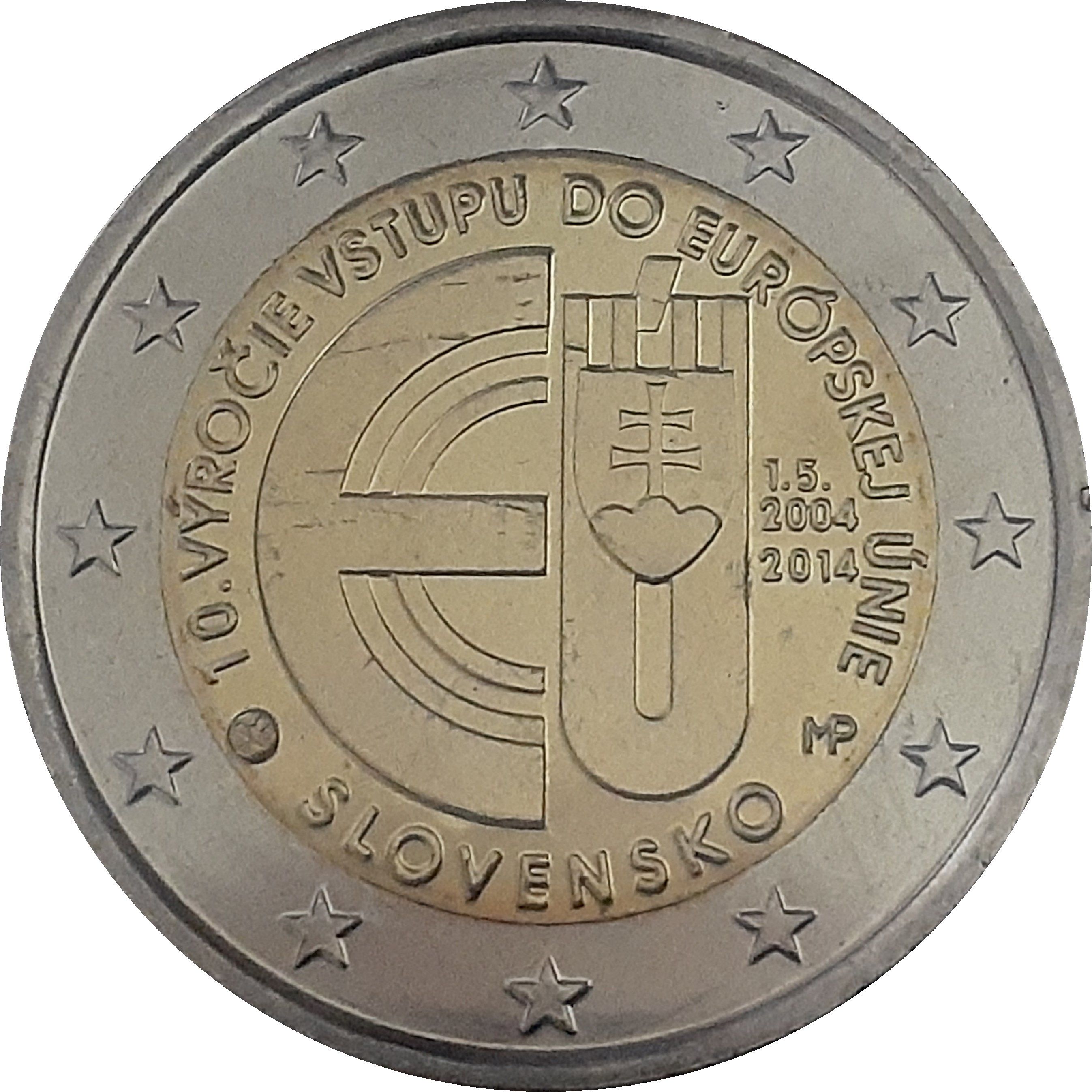 Slovakia 2 euro 2014 — 10th Anniversary of the Accession of the Slovak Republic to the European Union
