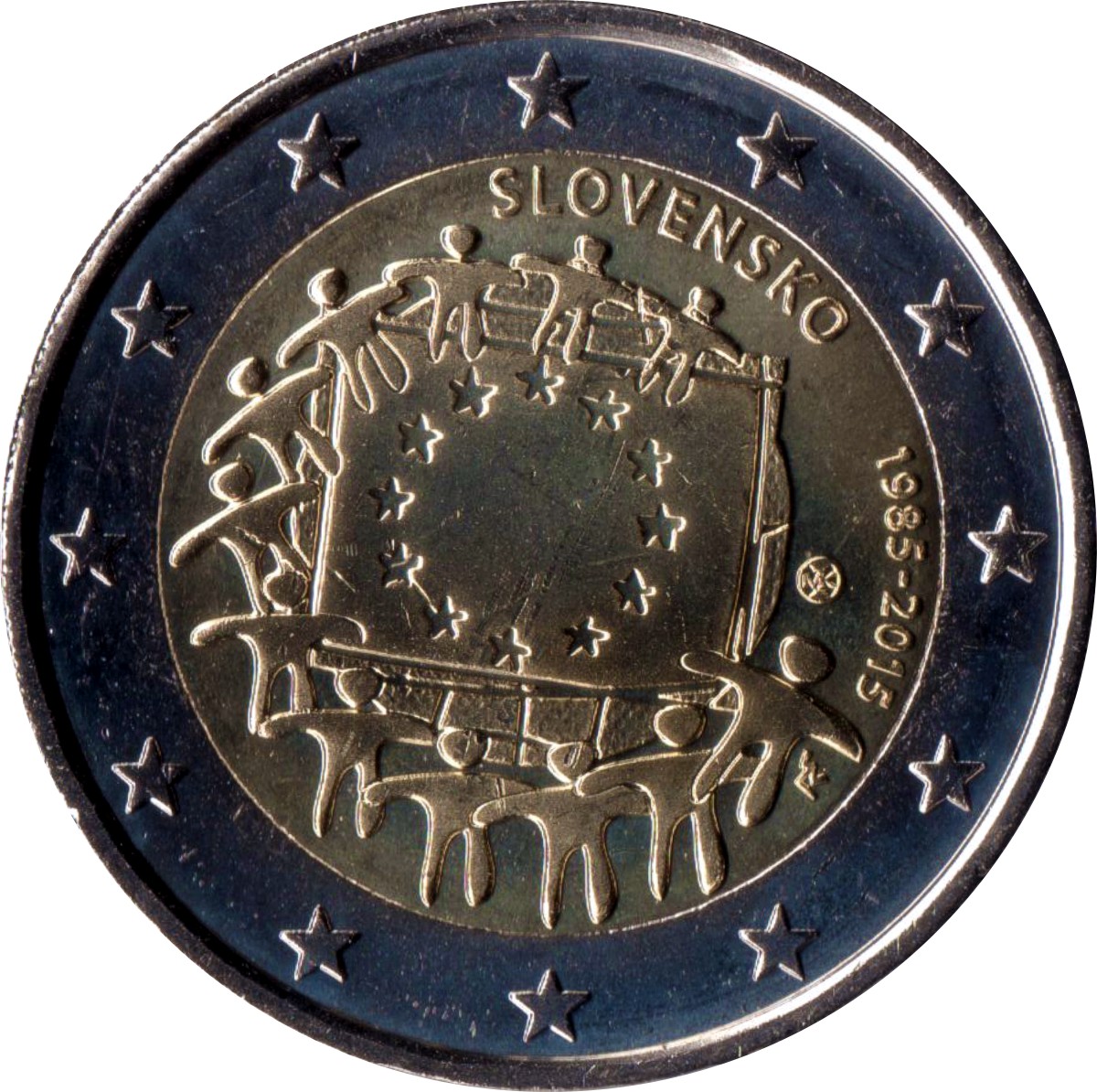 Slovakia 2 euro 2015 — 30th Anniversary of the Flag of the European Union