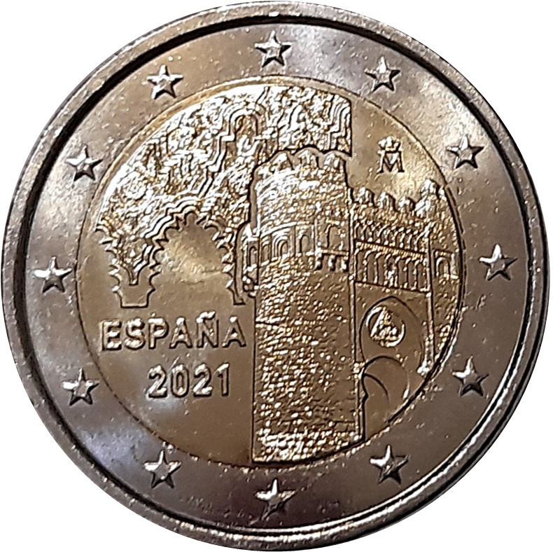 Spain 2 euro 2021 — Historic city of Toledo