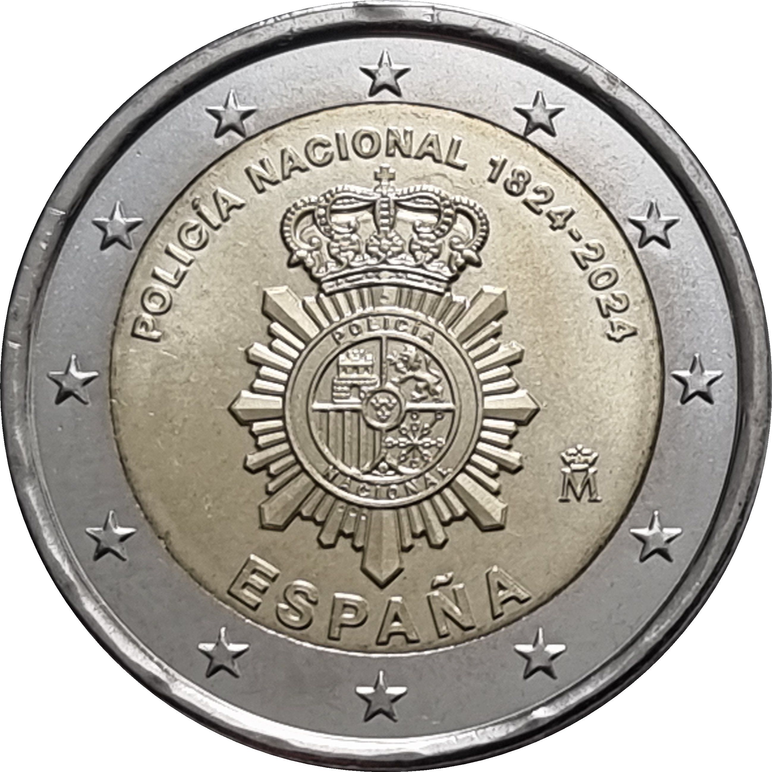 Spain 2 euro 2024 — 200th anniversary Spanish National Police