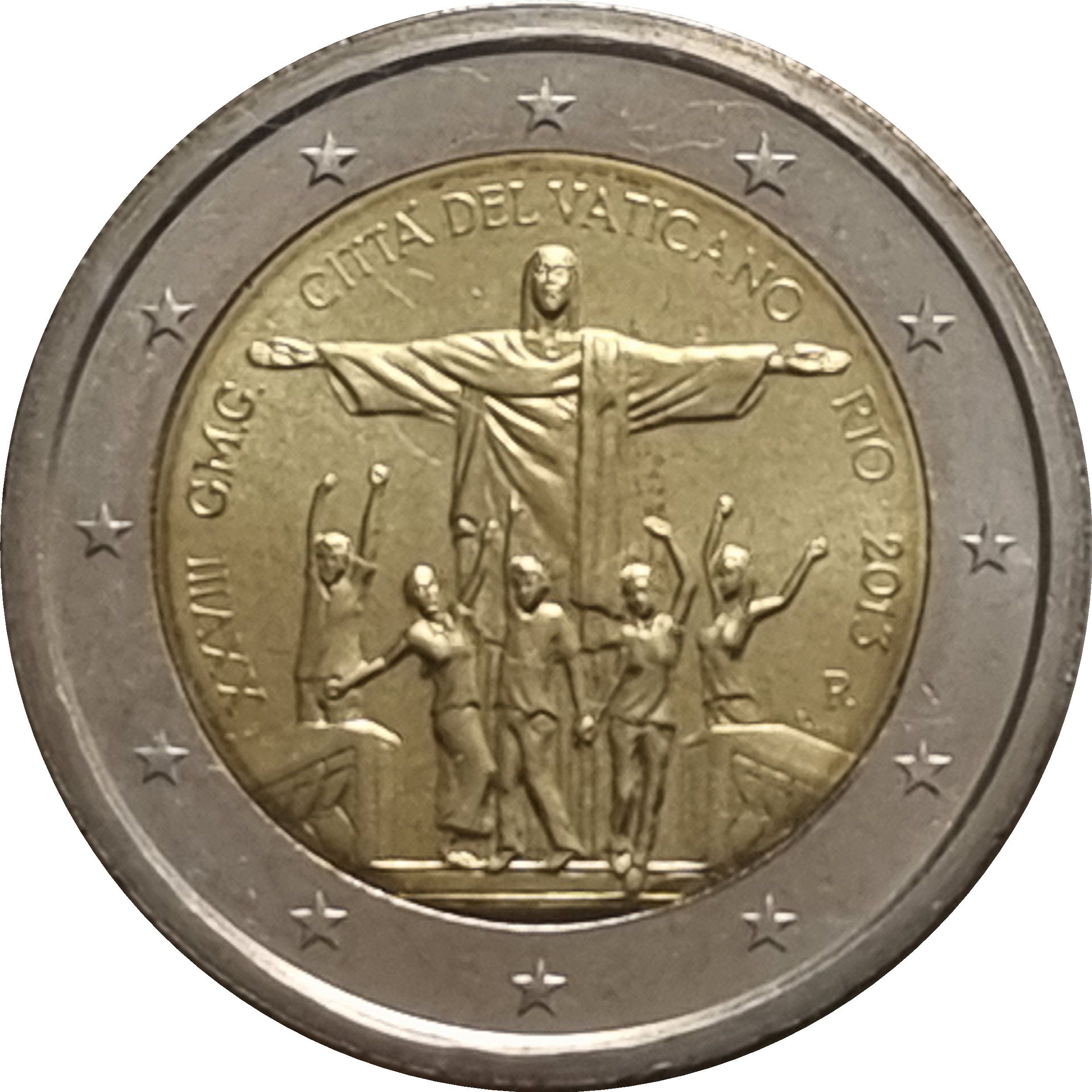 Vatican City 2 euro 2013 — 28th World Youth Day