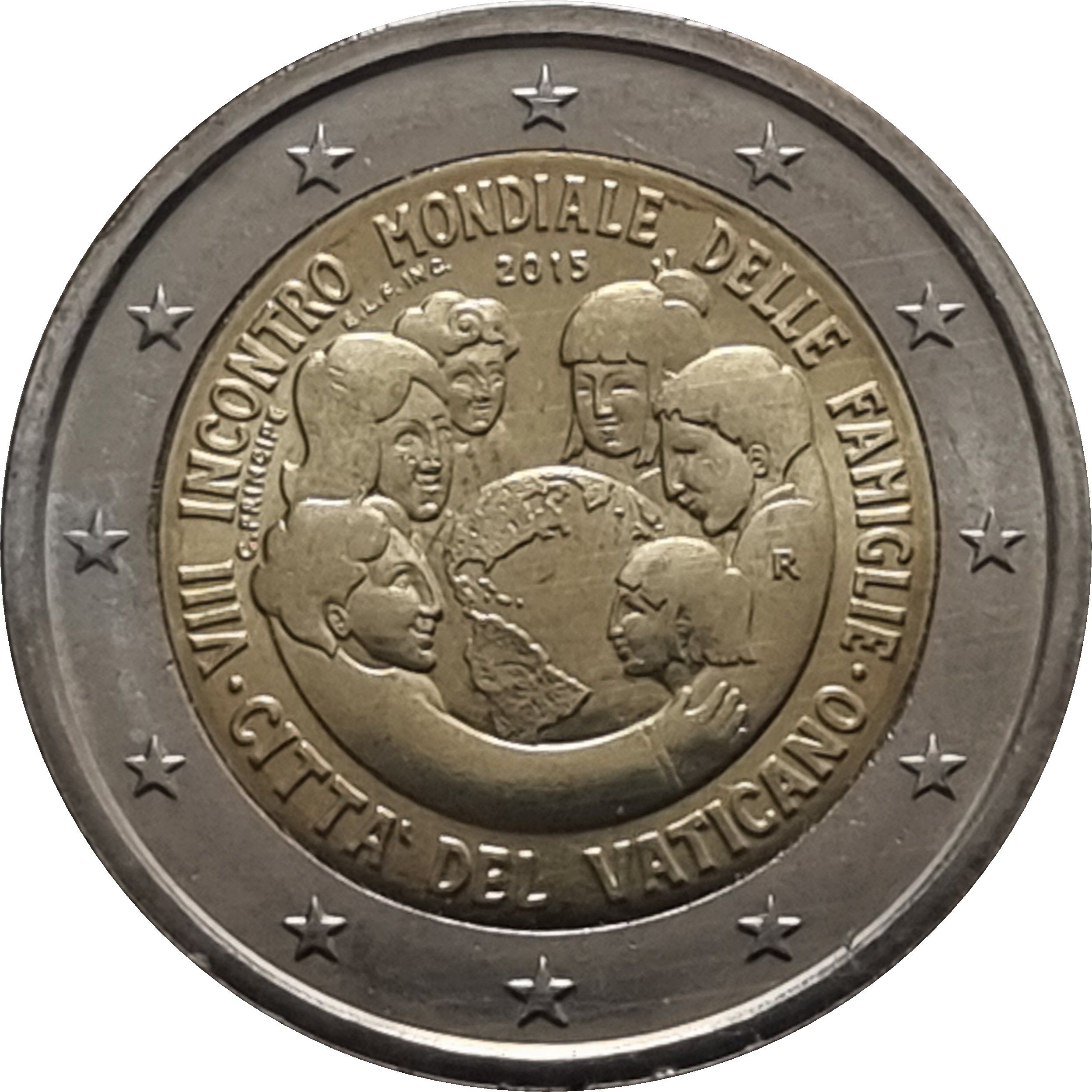 Vatican City 2 euro 2015 — 8th World Meeting of Families
