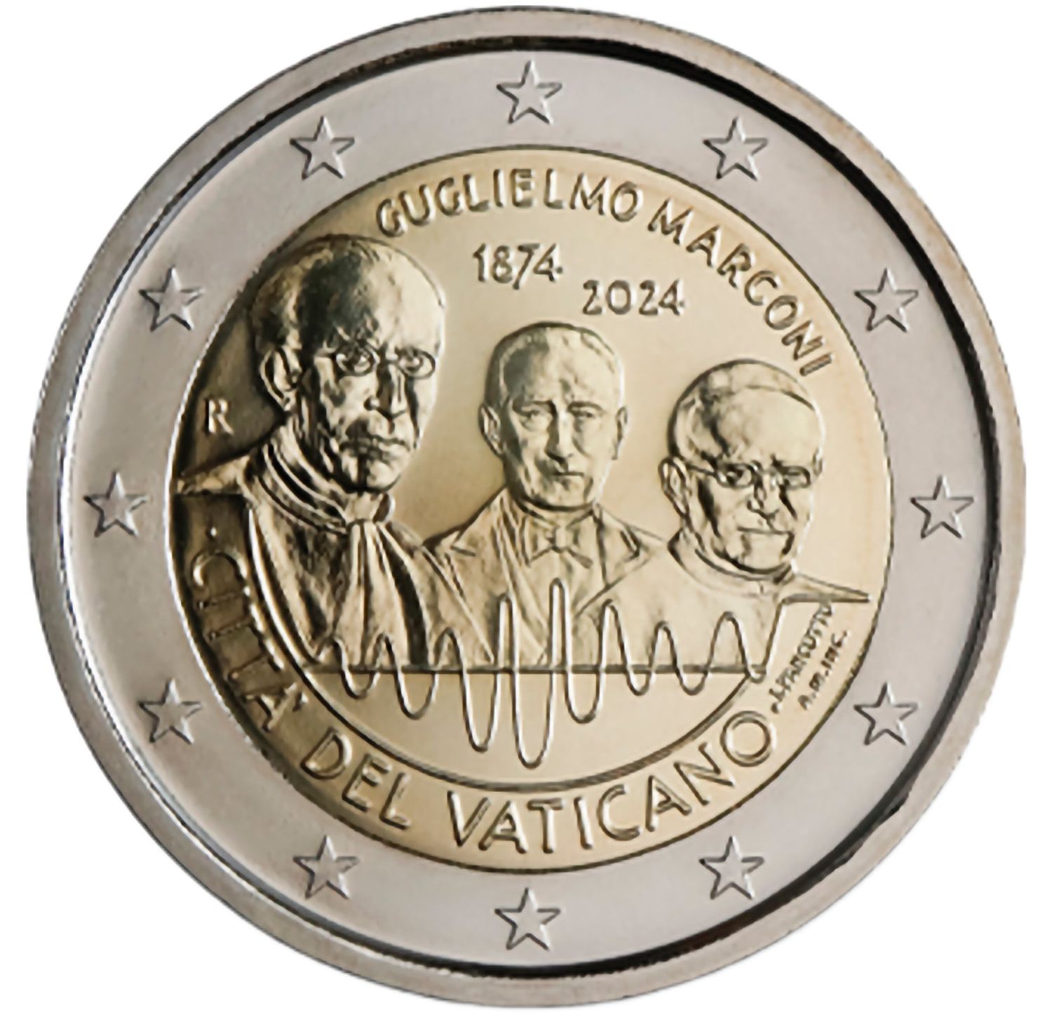 Vatican City 2 euro 2024 — 150th Anniversary of the birth of Guglielmo Marconi
