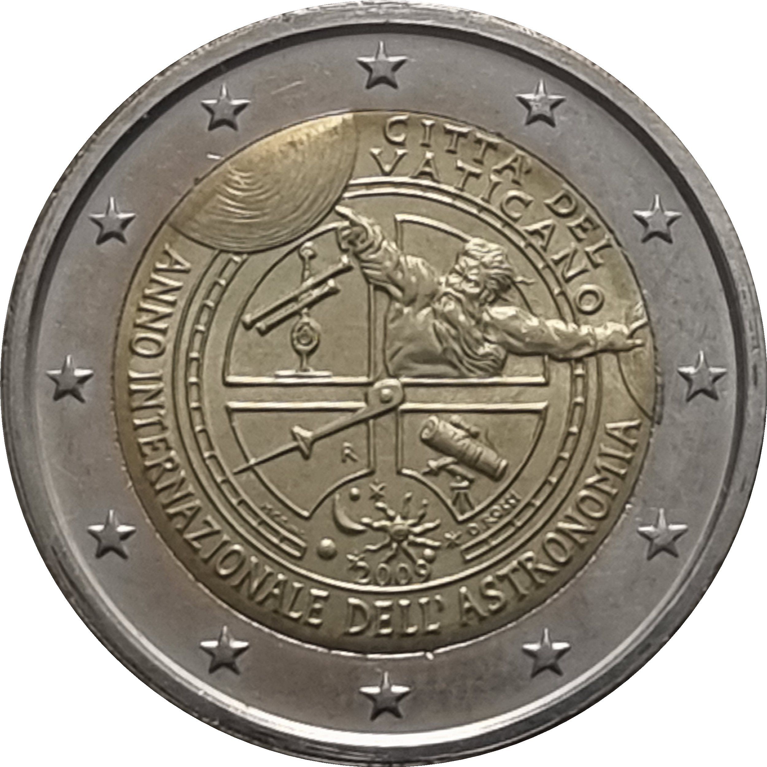 Vatican City 2 euro 2009 — International Year of Astronomy