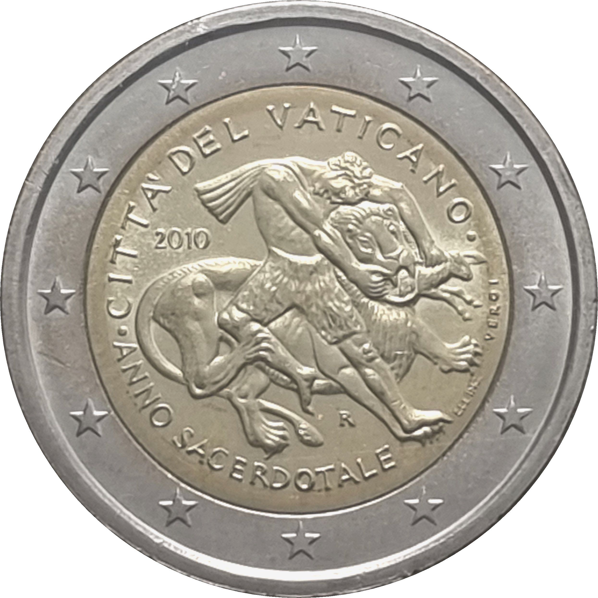 Vatican City 2 euro 2010 — Year for Priests