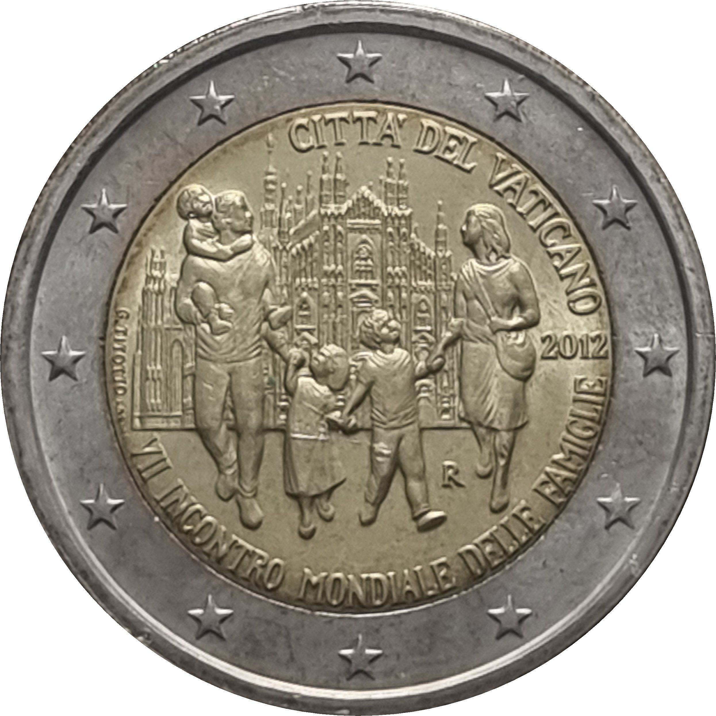 Vatican City 2 euro 2012 — 7th World Meeting of Families In Milan