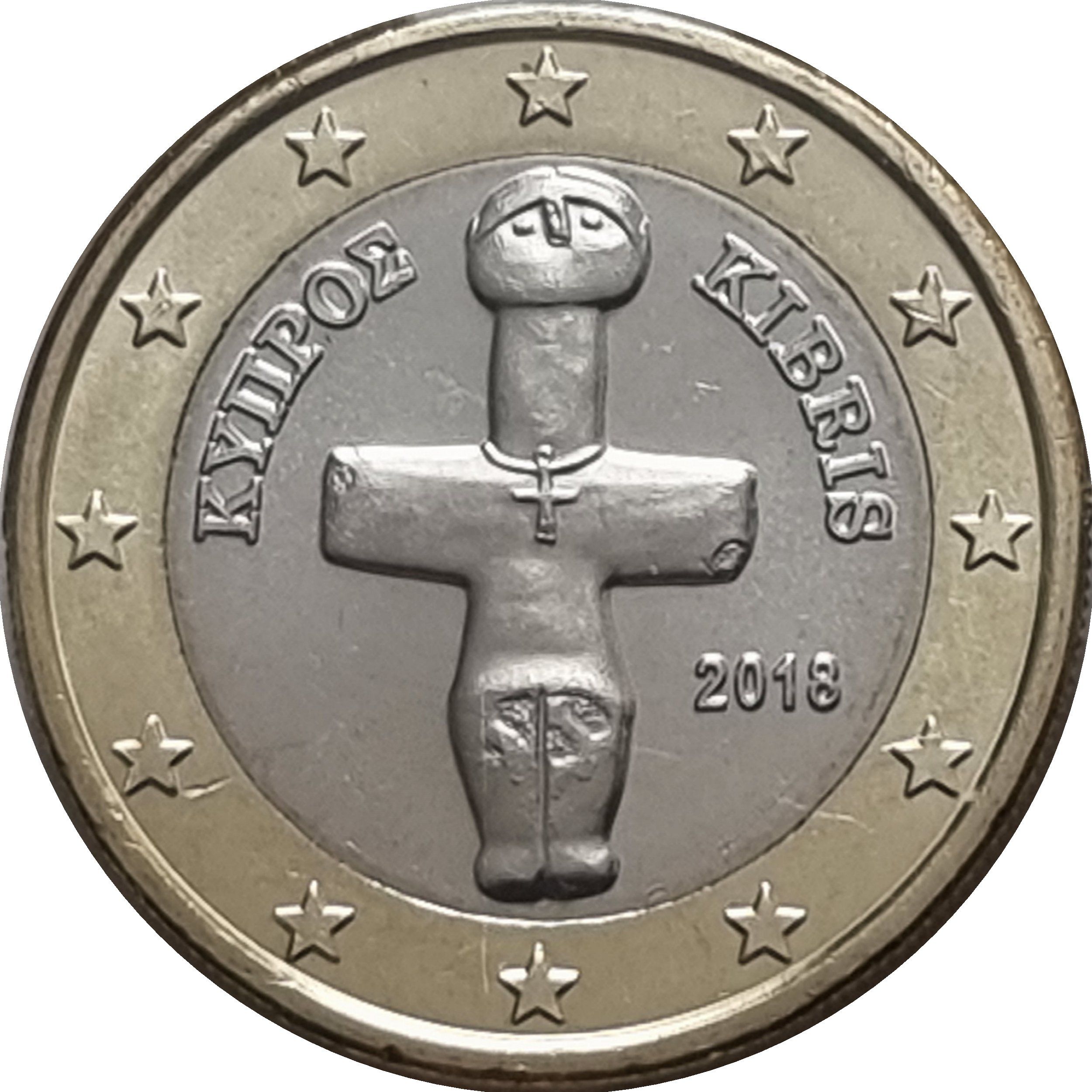 Cyprus 1 euro 2024 — Standard design