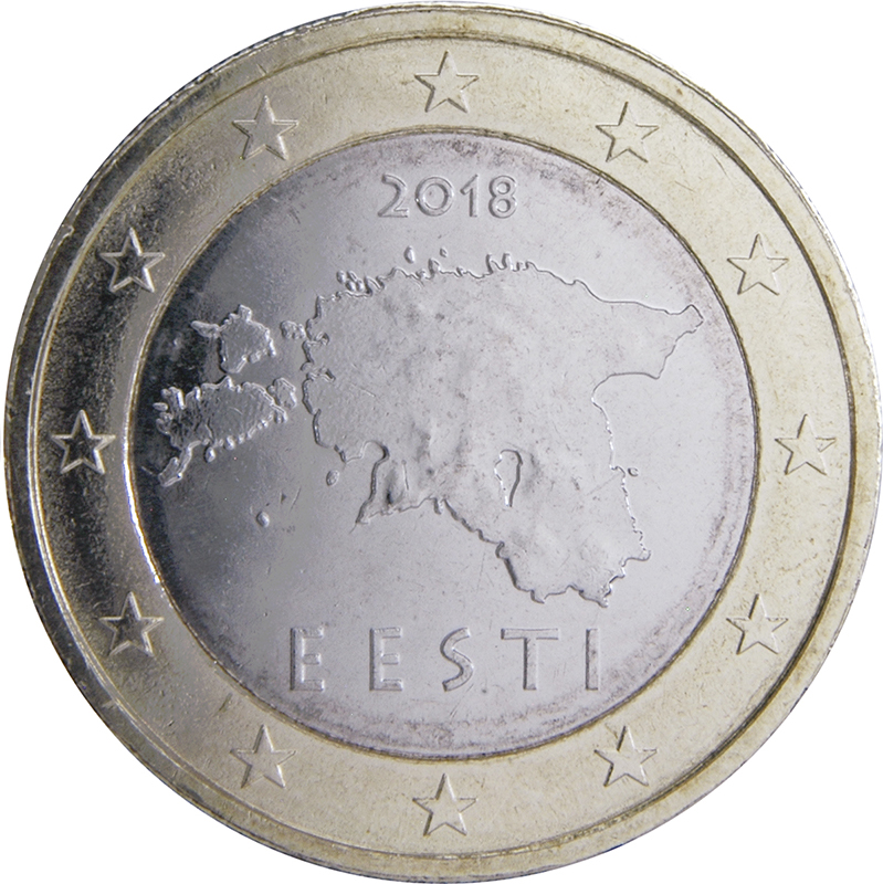 Estonia 1 euro 2011 — Standard design