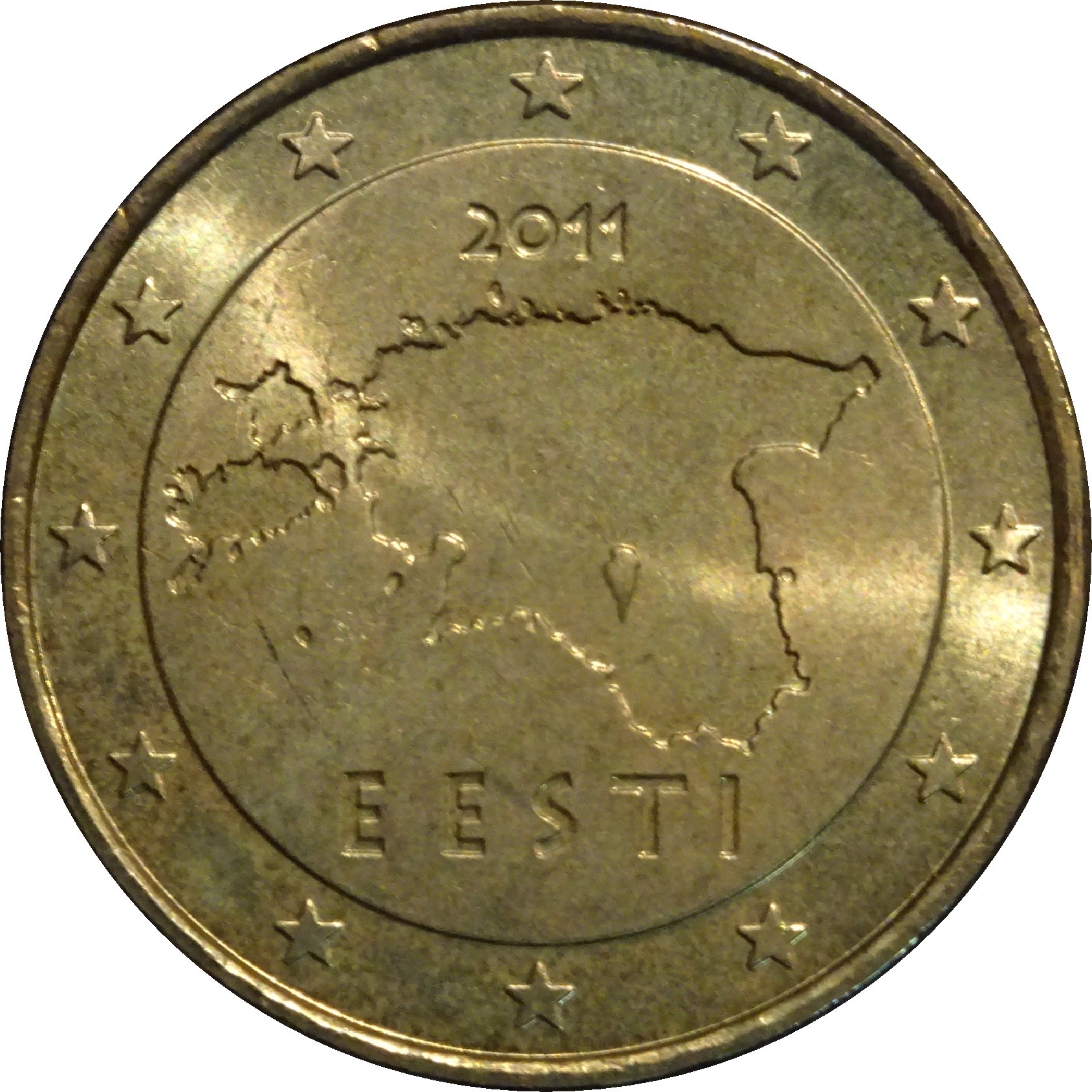 Estonia 50 cent 2011 — Standard design