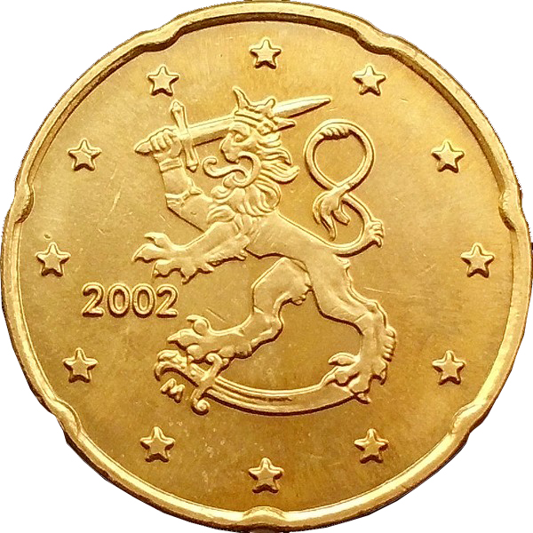 Finland 20 cent 2002 — Standard design