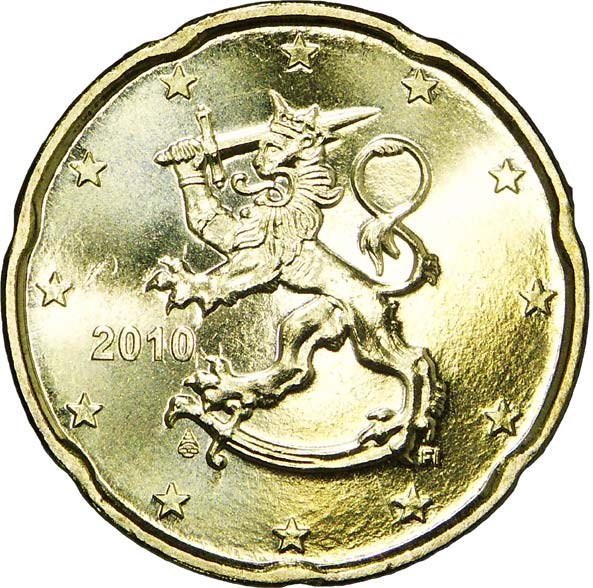 Finland 20 cent 2007 — Standard design