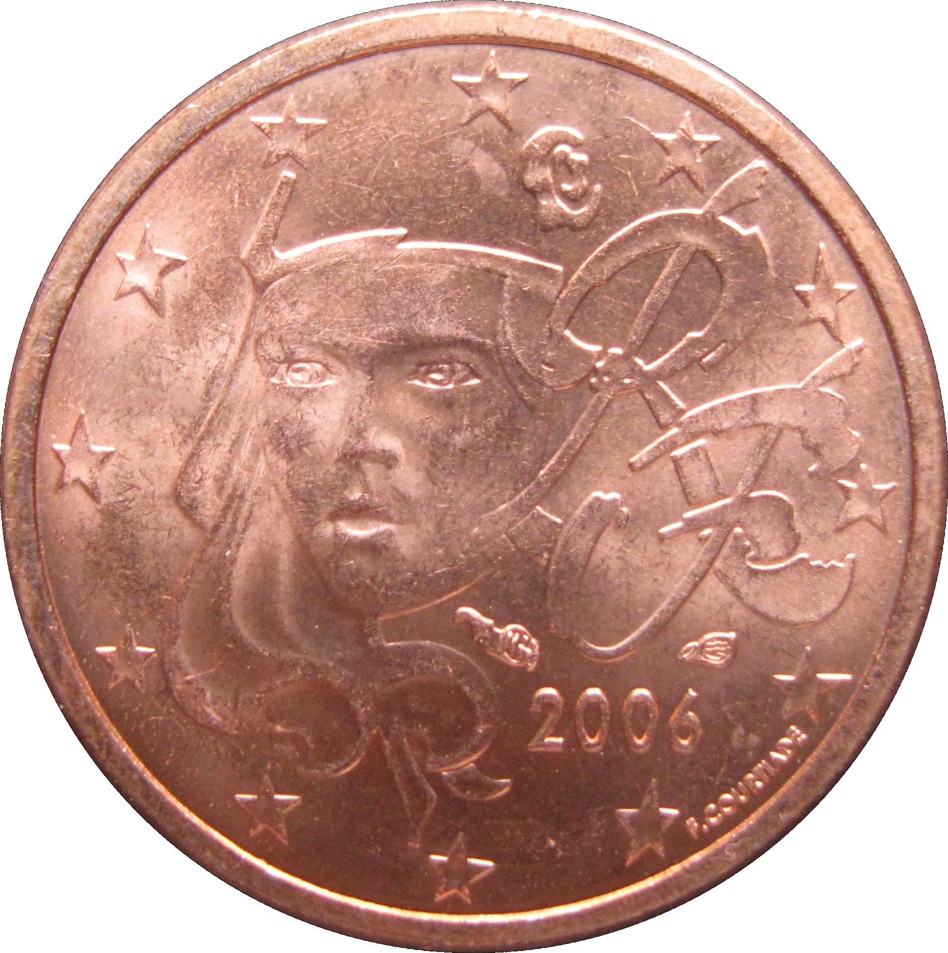 France 1 cent 2002 — Standard design
