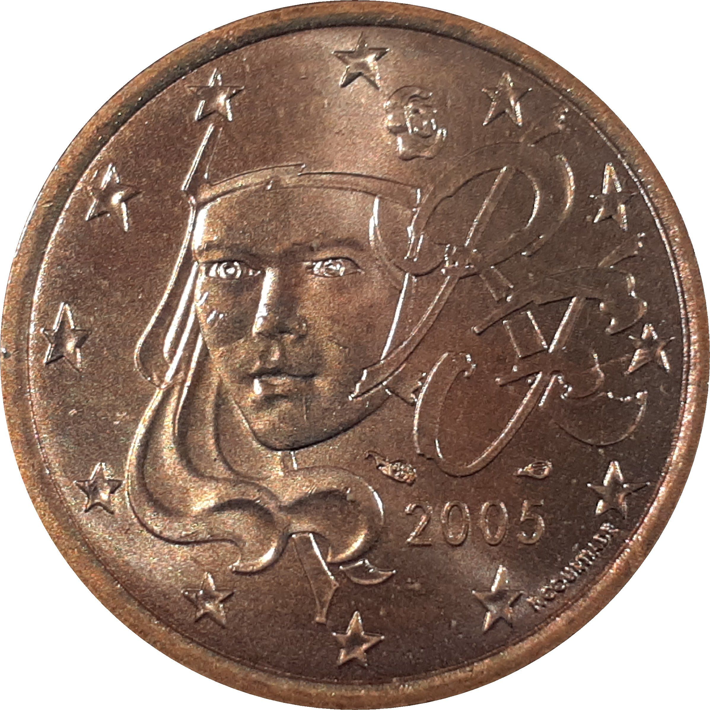 France 5 cent 2007 — Standard design
