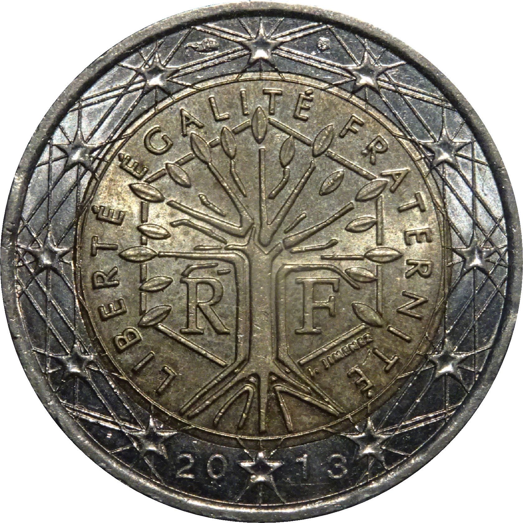France 2 euro 2008 — Standard design