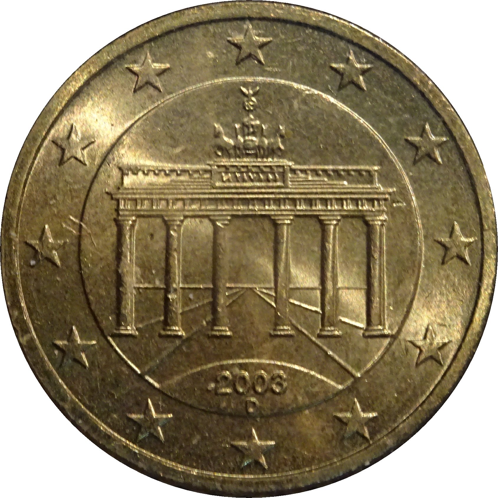 Germany (A) 50 cent 2002 A — Standard design