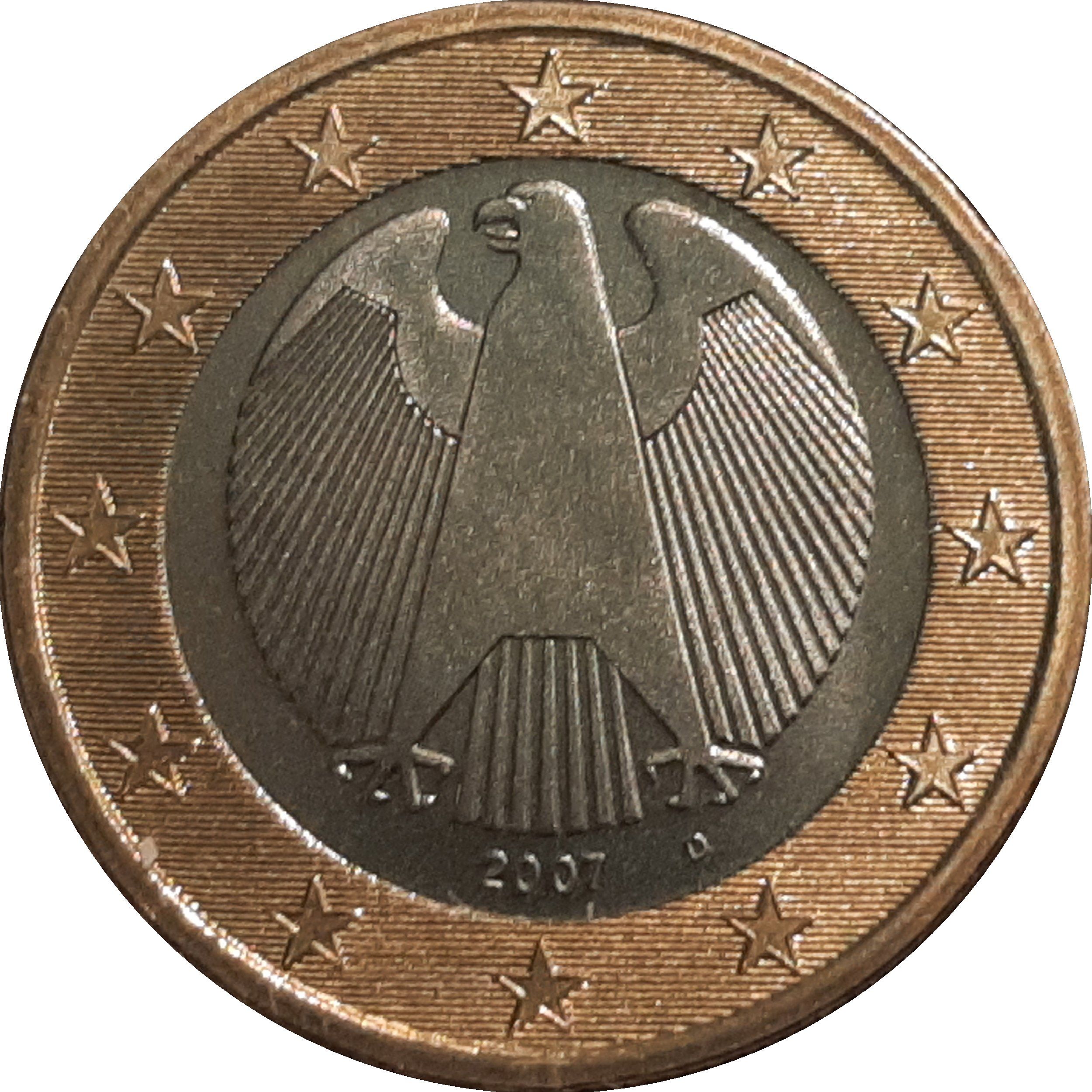 Germany (F) 1 euro 2021 F — Standard design