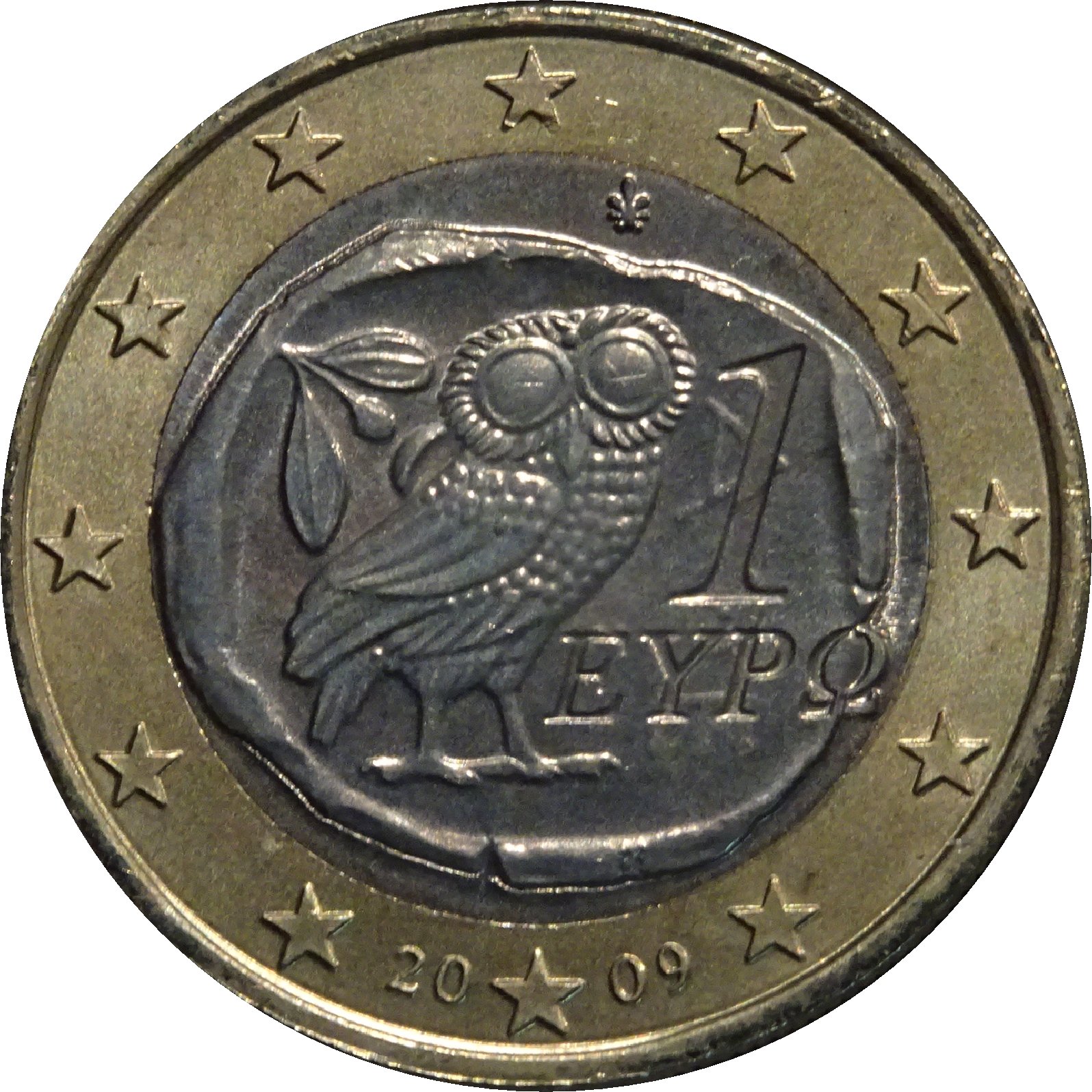 Greece 1 euro 2018 — Standard design