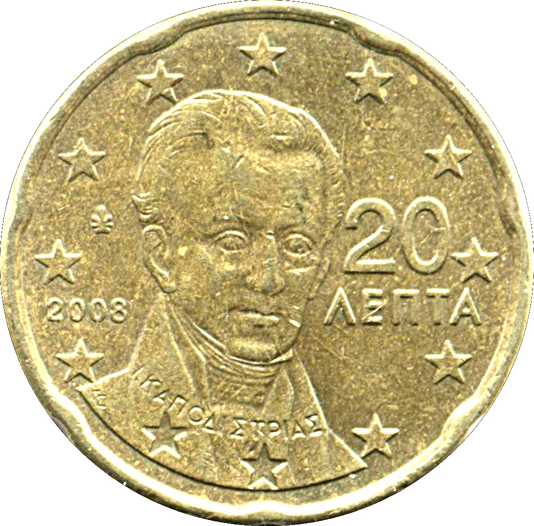 Greece 20 cent 2019 — Standard design