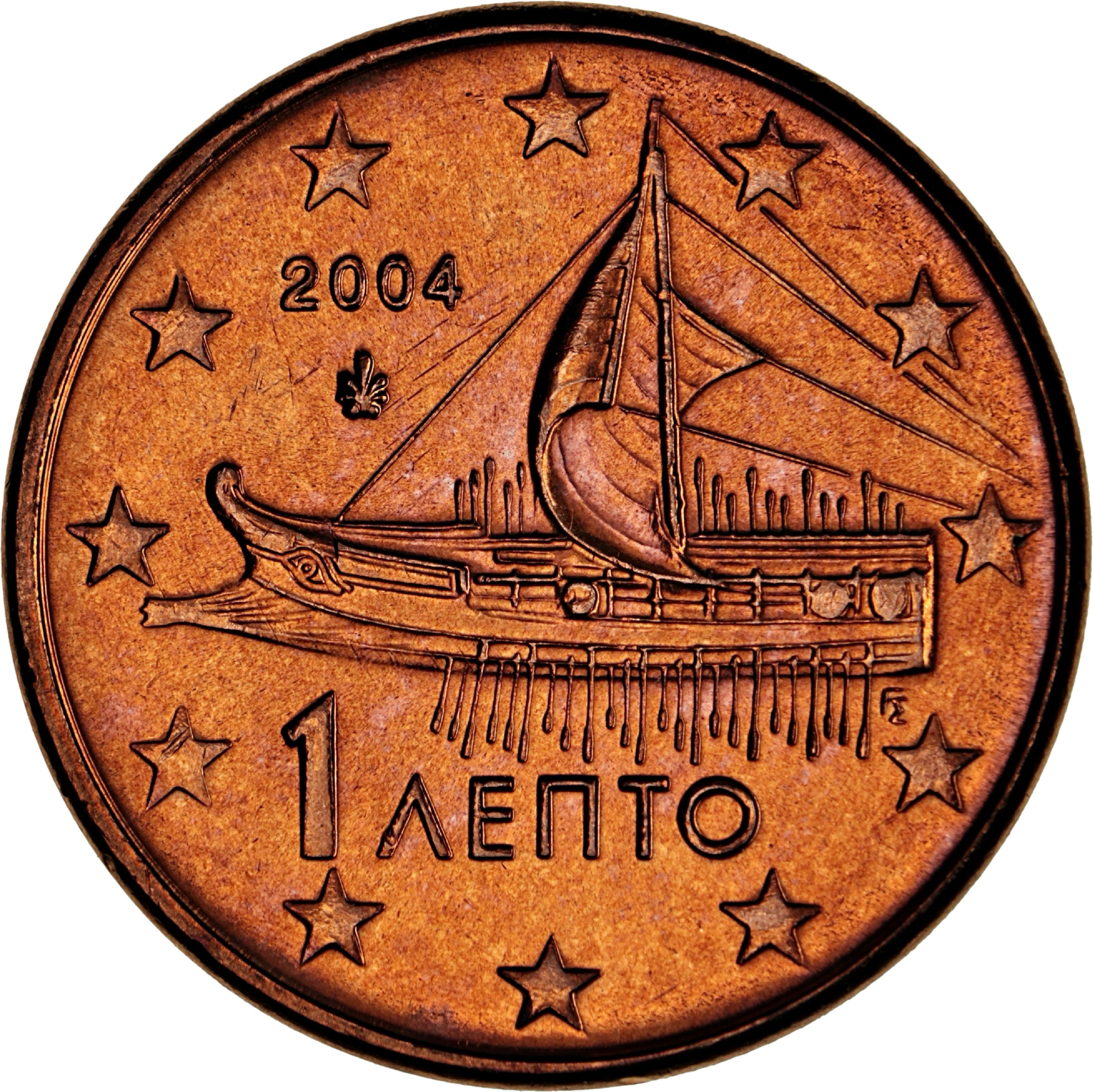 Greece 1 cent 2019 — Standard design