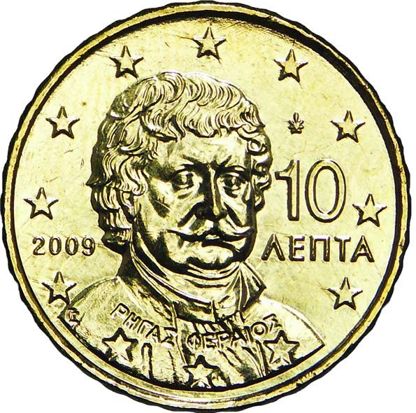 Greece 10 cent 2022 — Standard design