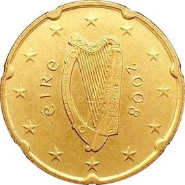 Ireland 20 cent 2007 — Standard design