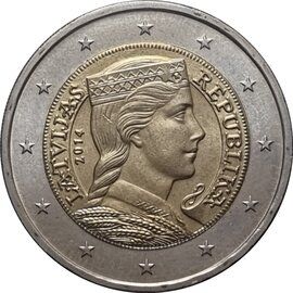 Latvia 2 euro 2016 — Standard design
