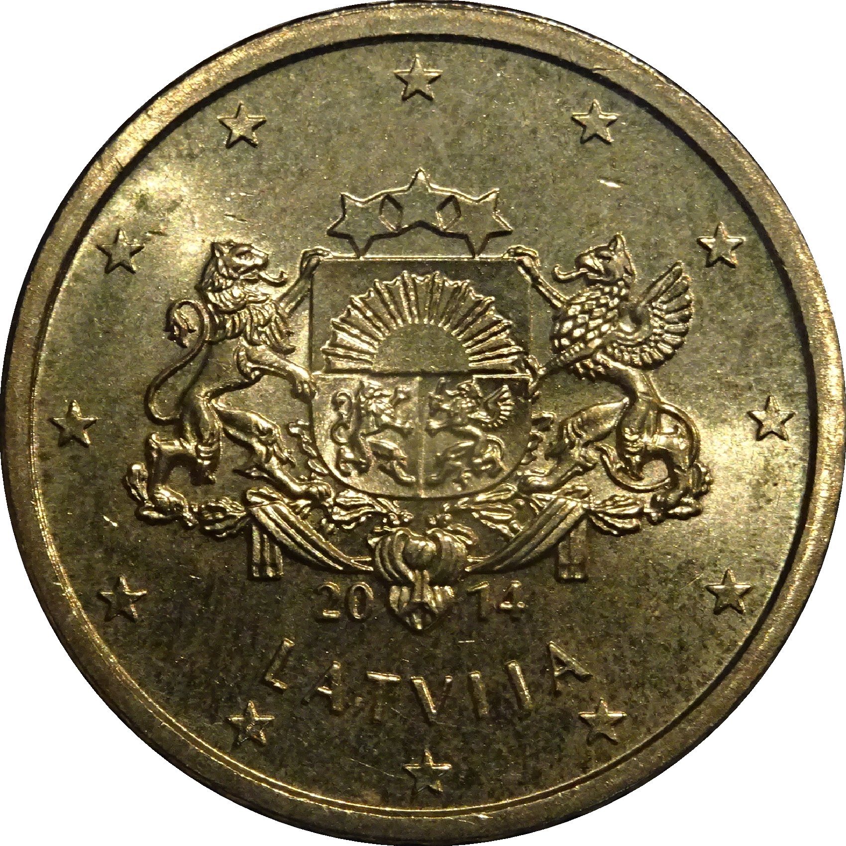 Latvia 50 cent 2025 — Standard design