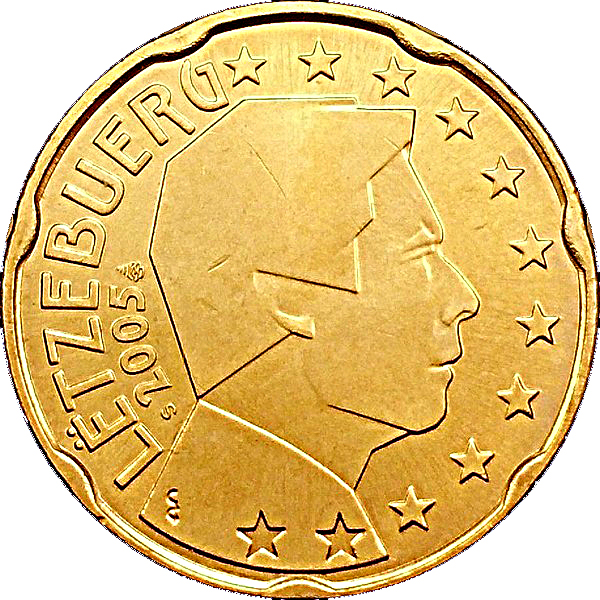 Luxembourg 20 cent 2004 — Standard design
