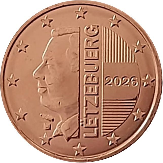 Luxembourg 1 cent 2026 — Standard design