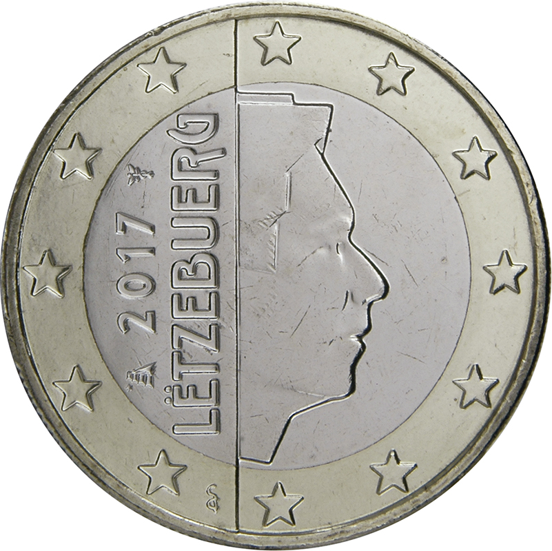 Luxembourg 1 euro 2022 — Standard design