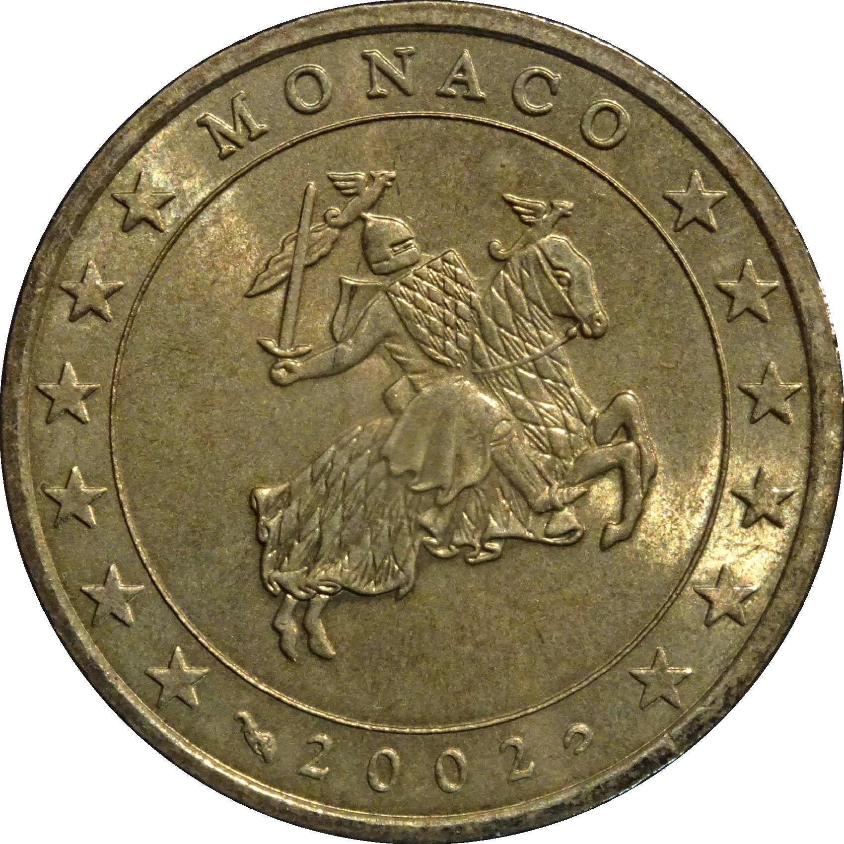 Monaco 50 cent 2002 — Standard design