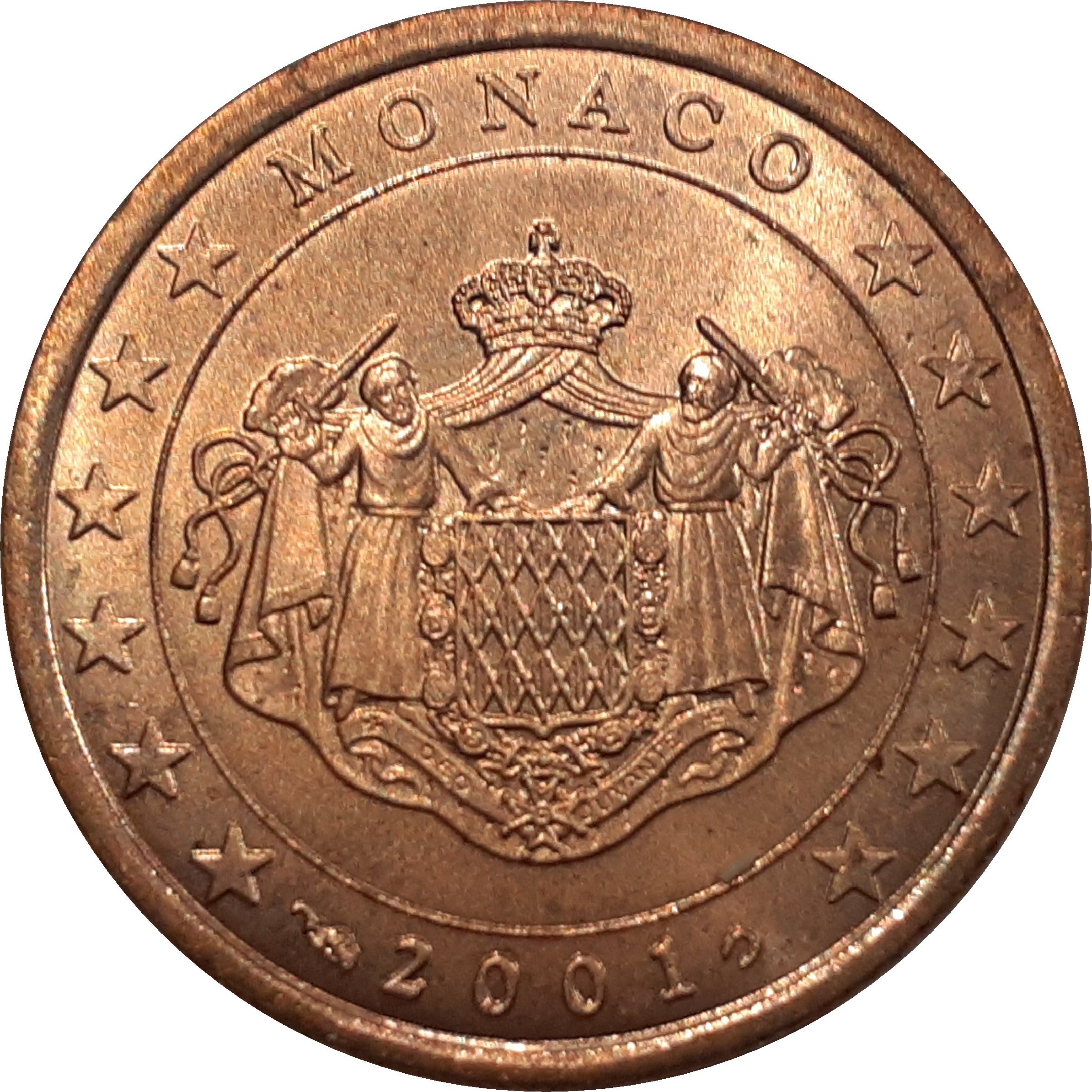 Monaco 5 cent 2002 — Standard design