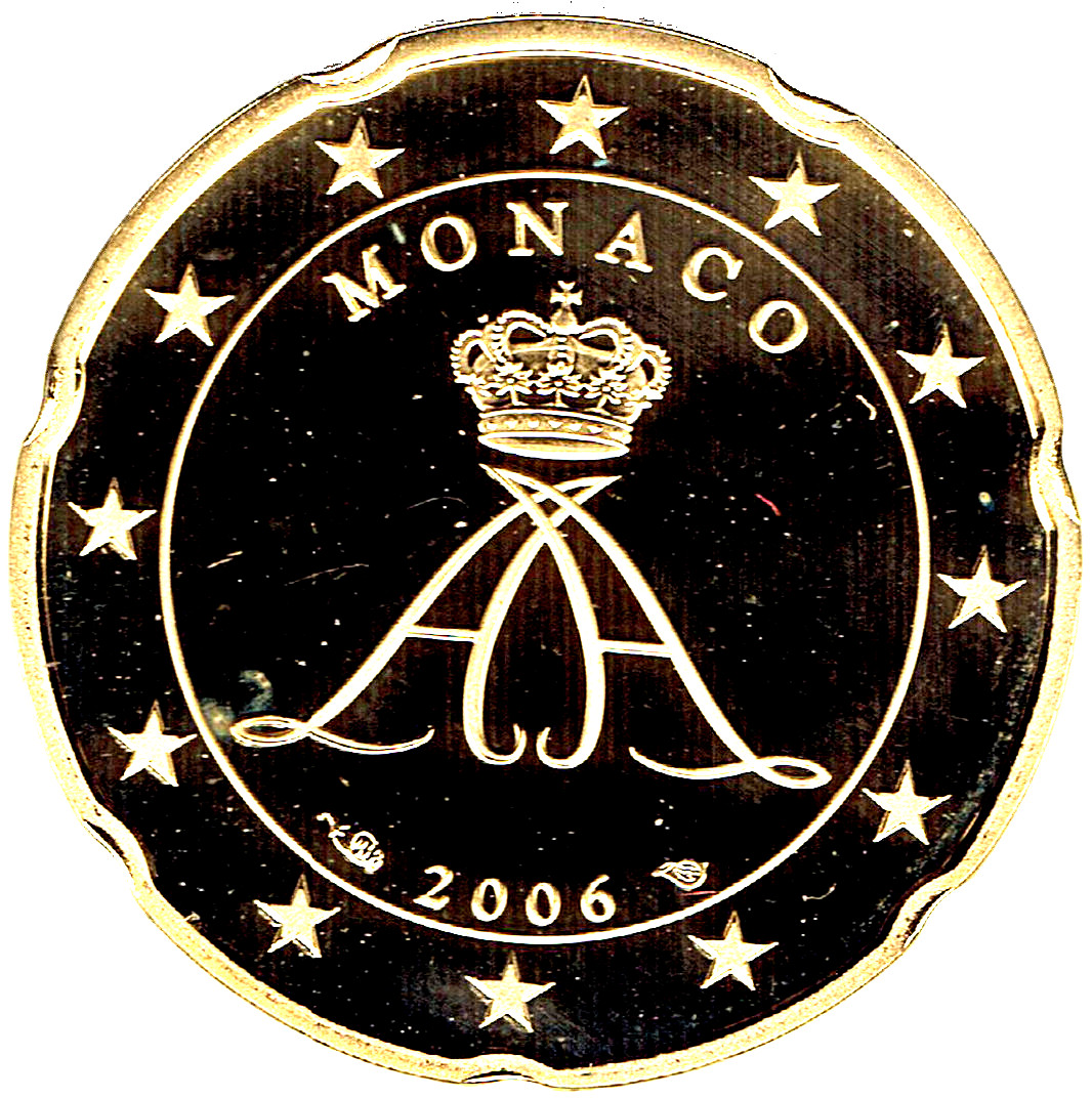 Monaco 20 cent 2006 — Standard design