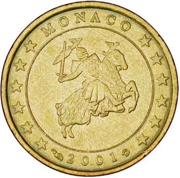 Monaco 10 cent 2001 — Standard design