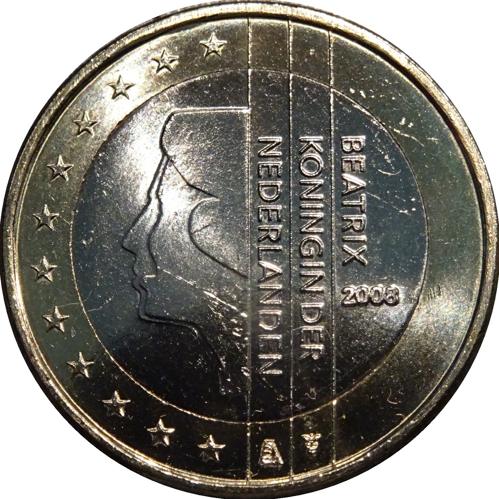 Netherlands 1 euro 2013 — Sailboat