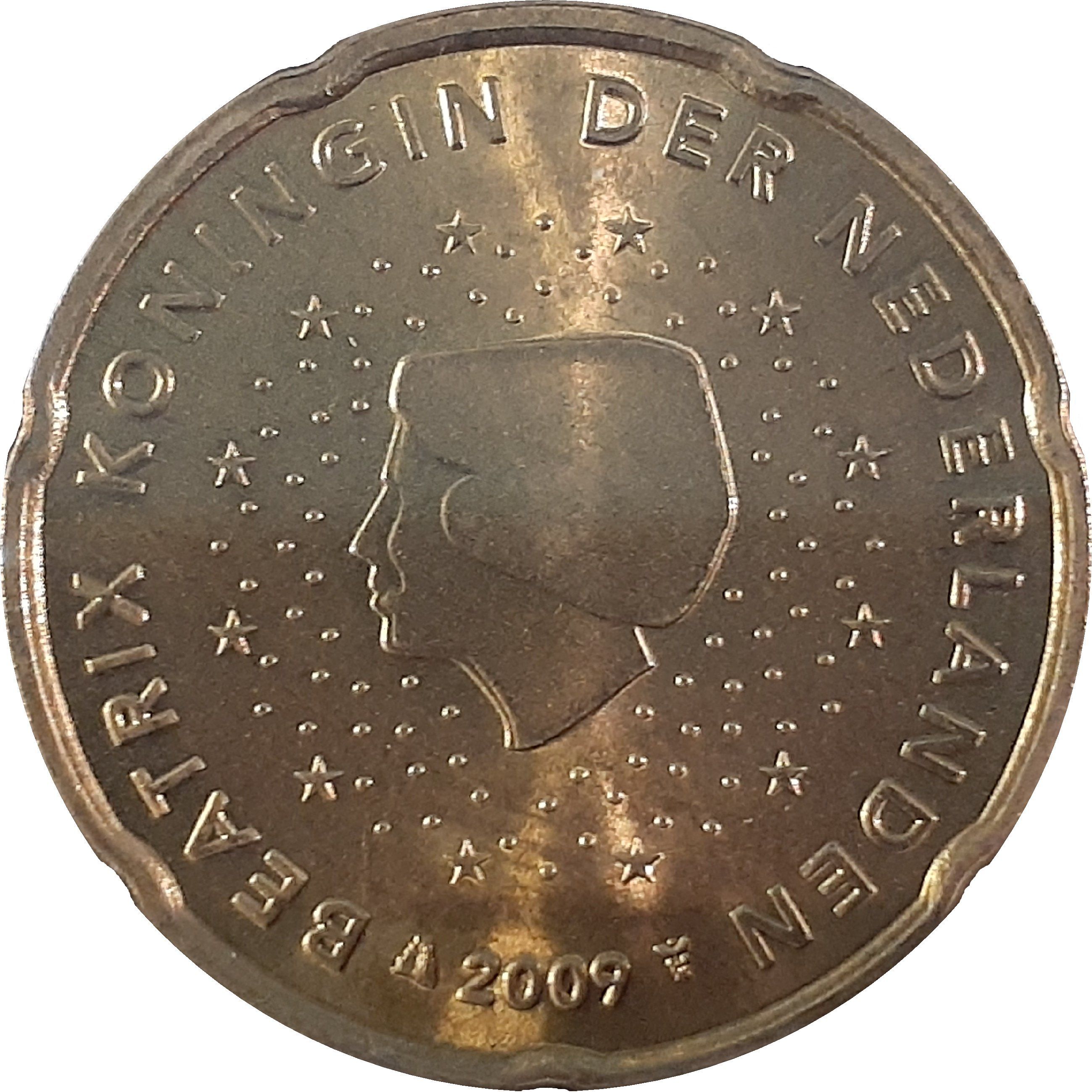Netherlands 20 cent 2007 — Sailboat