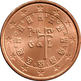 Portugal 5 cent 2022 — Standard design