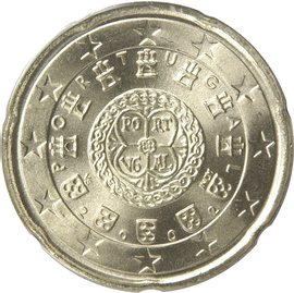 Portugal 20 cent 2002 — Standard design