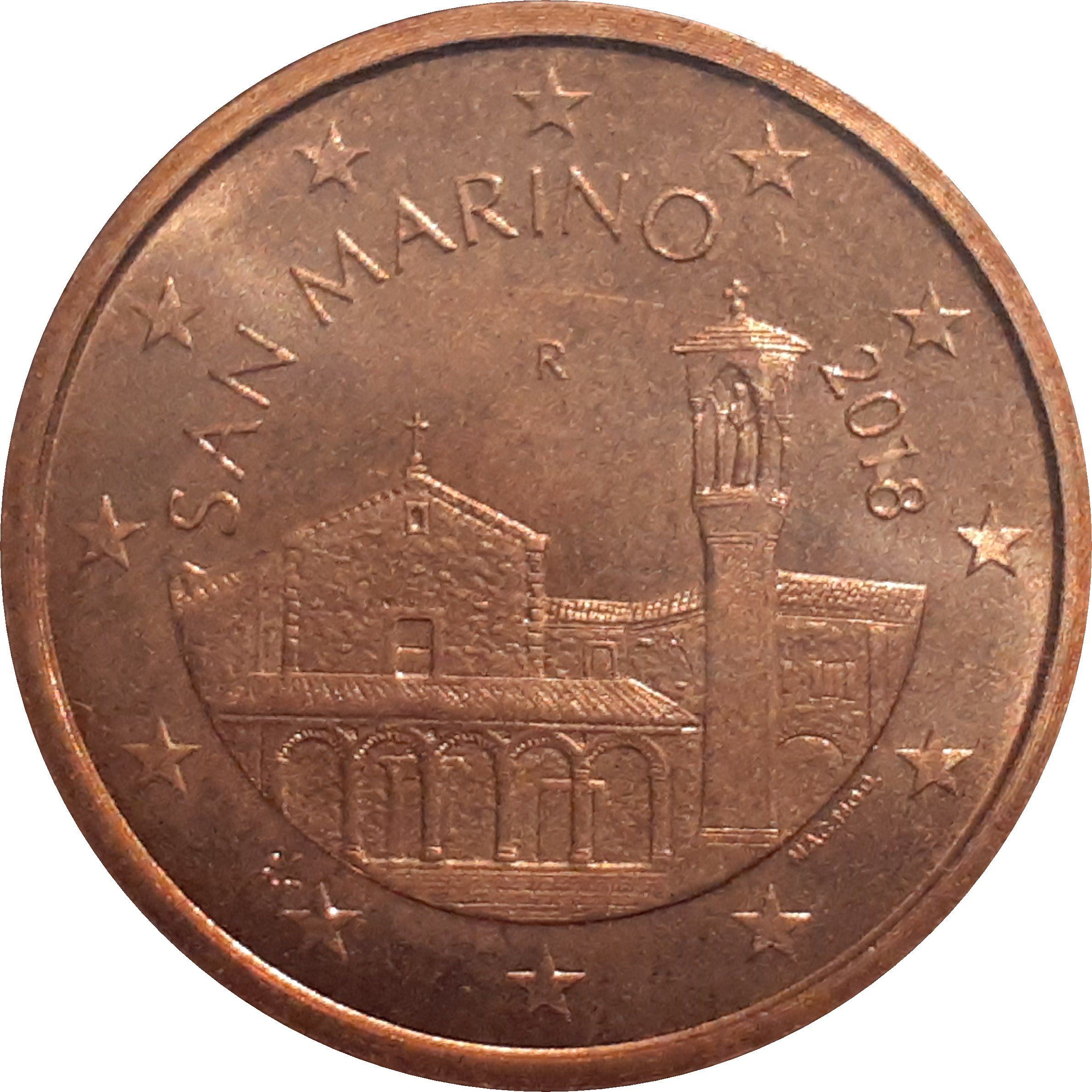 San Marino 5 cent 2018 — Standard design