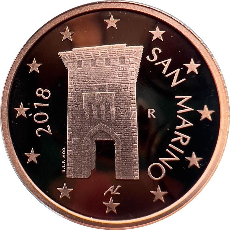San Marino 2 cent 2021 — Standard design