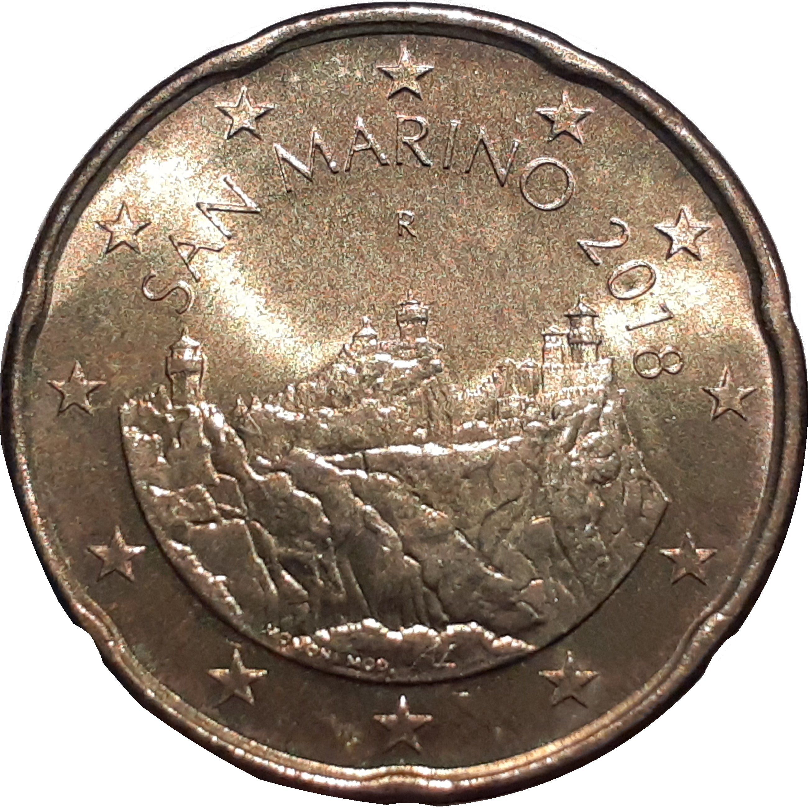 San Marino 20 cent 2024 — Standard design