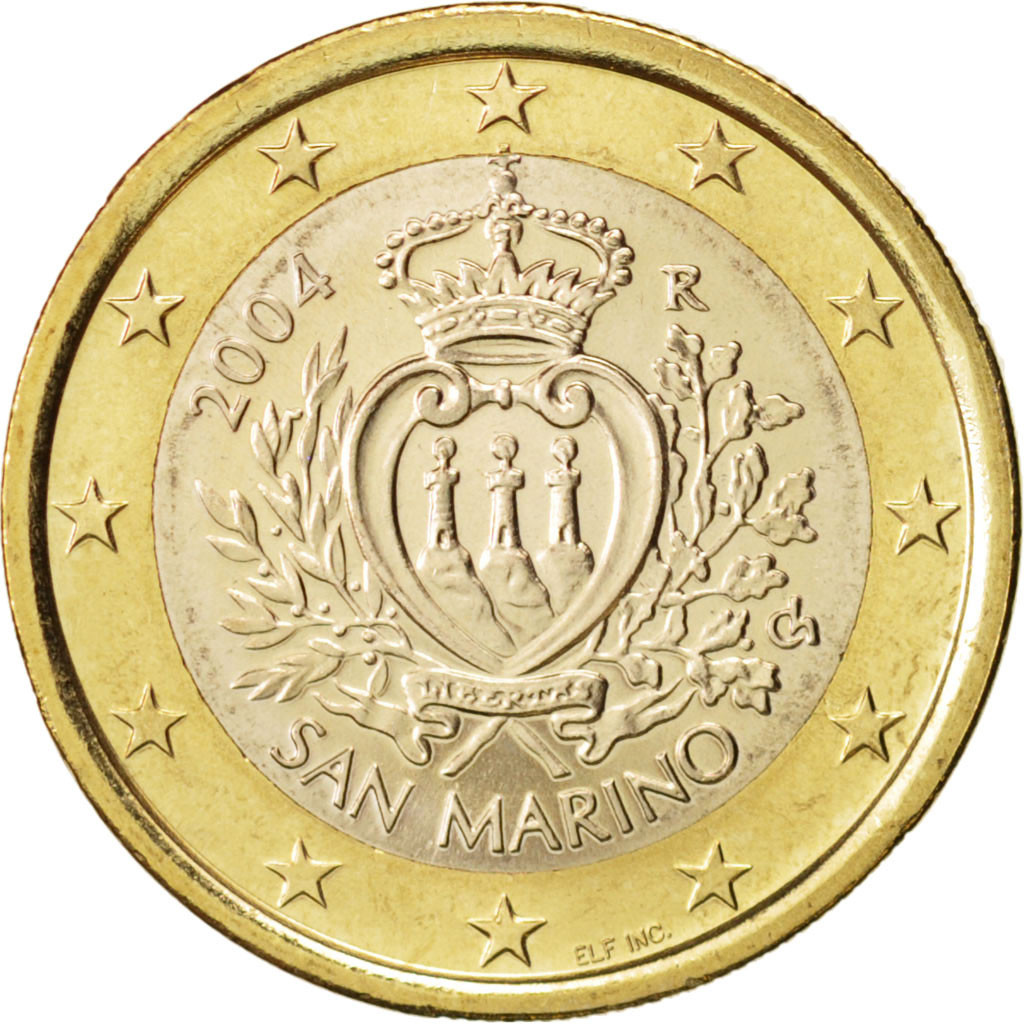 San Marino 1 euro 2002 — Standard design