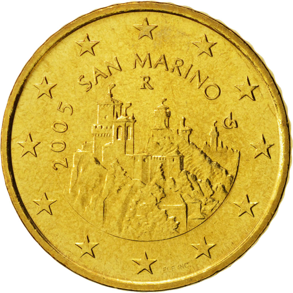 San Marino 50 cent 2002 — Standard design
