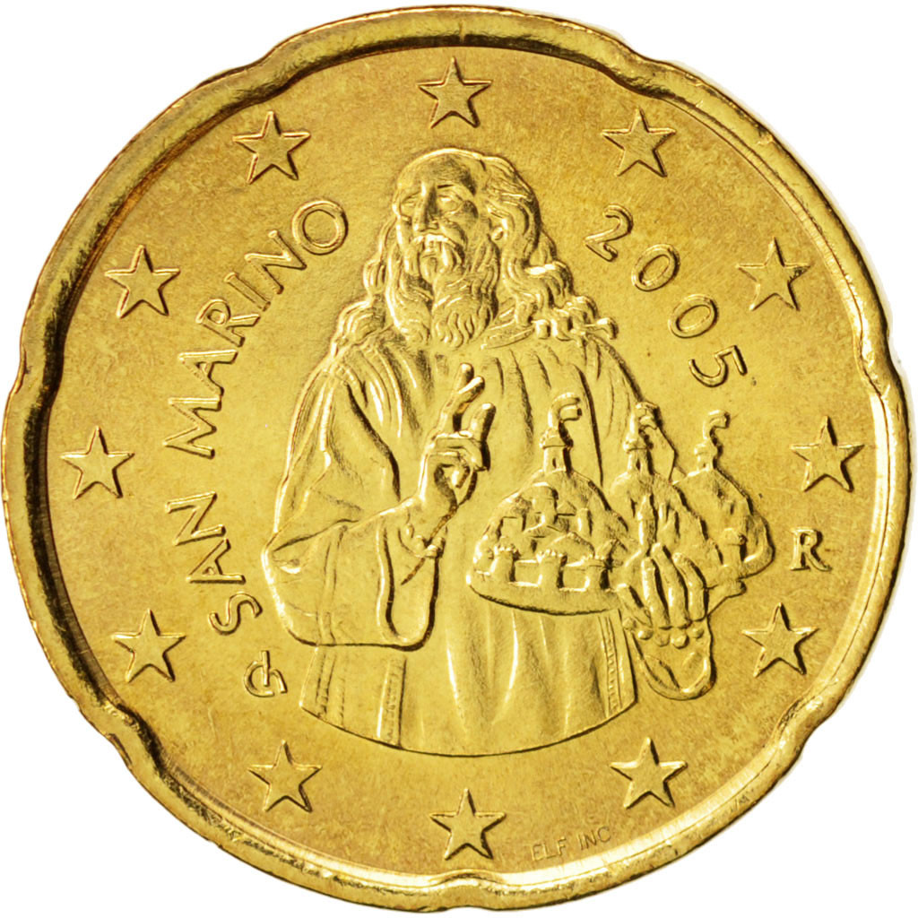 San Marino 20 cent 2002 — Standard design