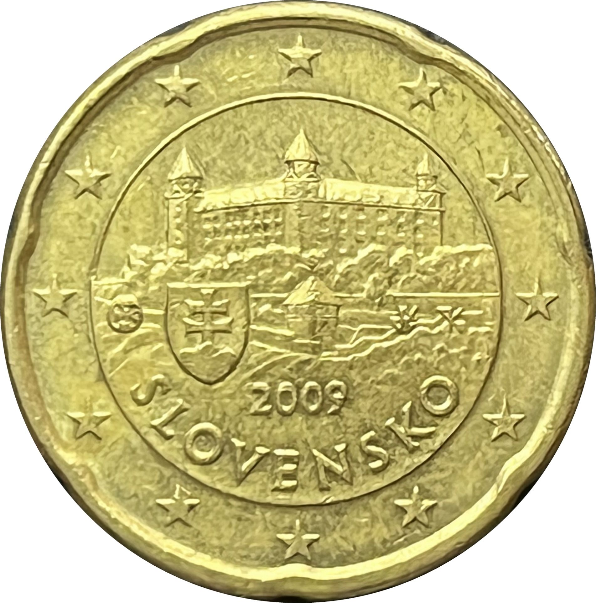 Slovakia 20 cent 2022 — Standard design