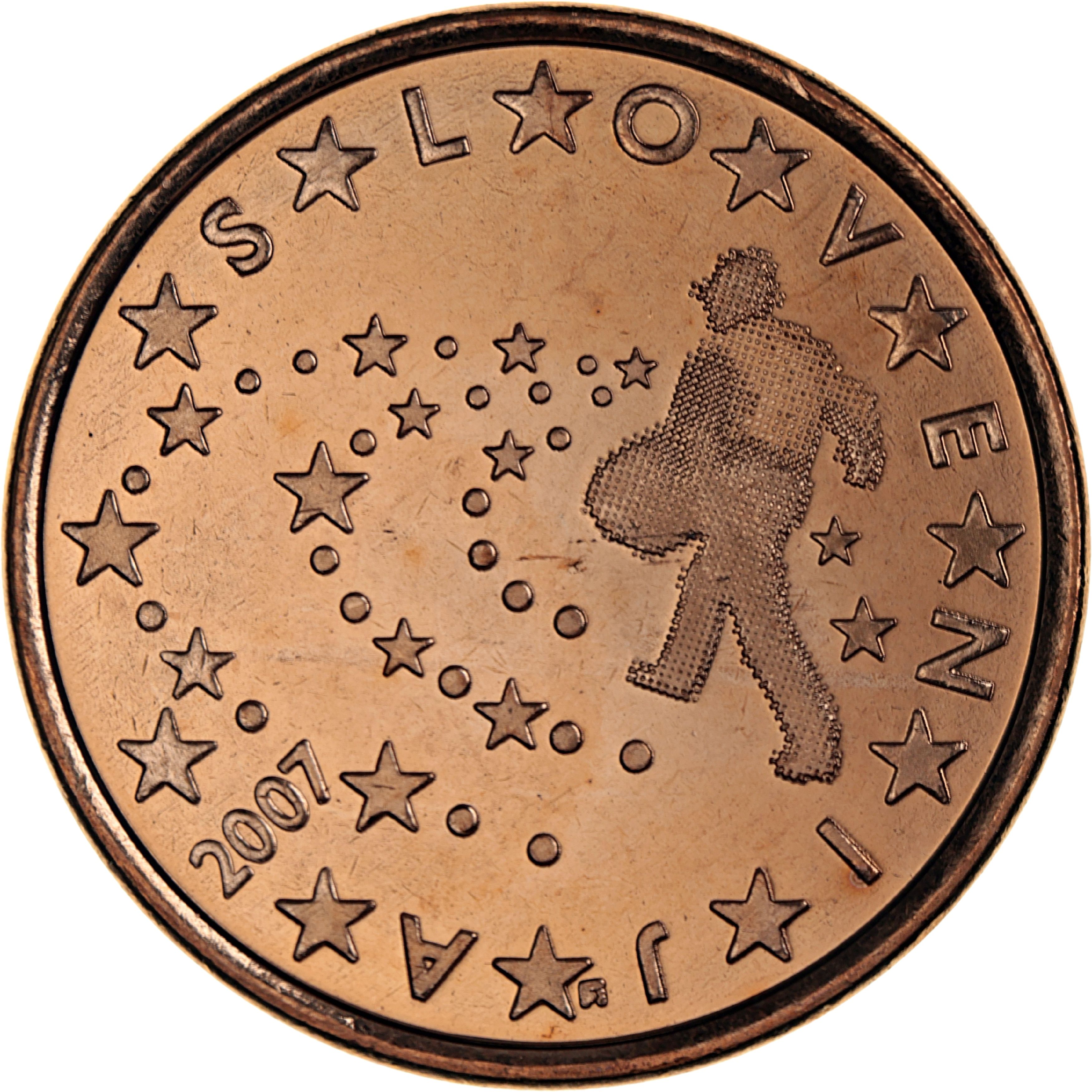Slovenia 5 cent 2007 — Standard design