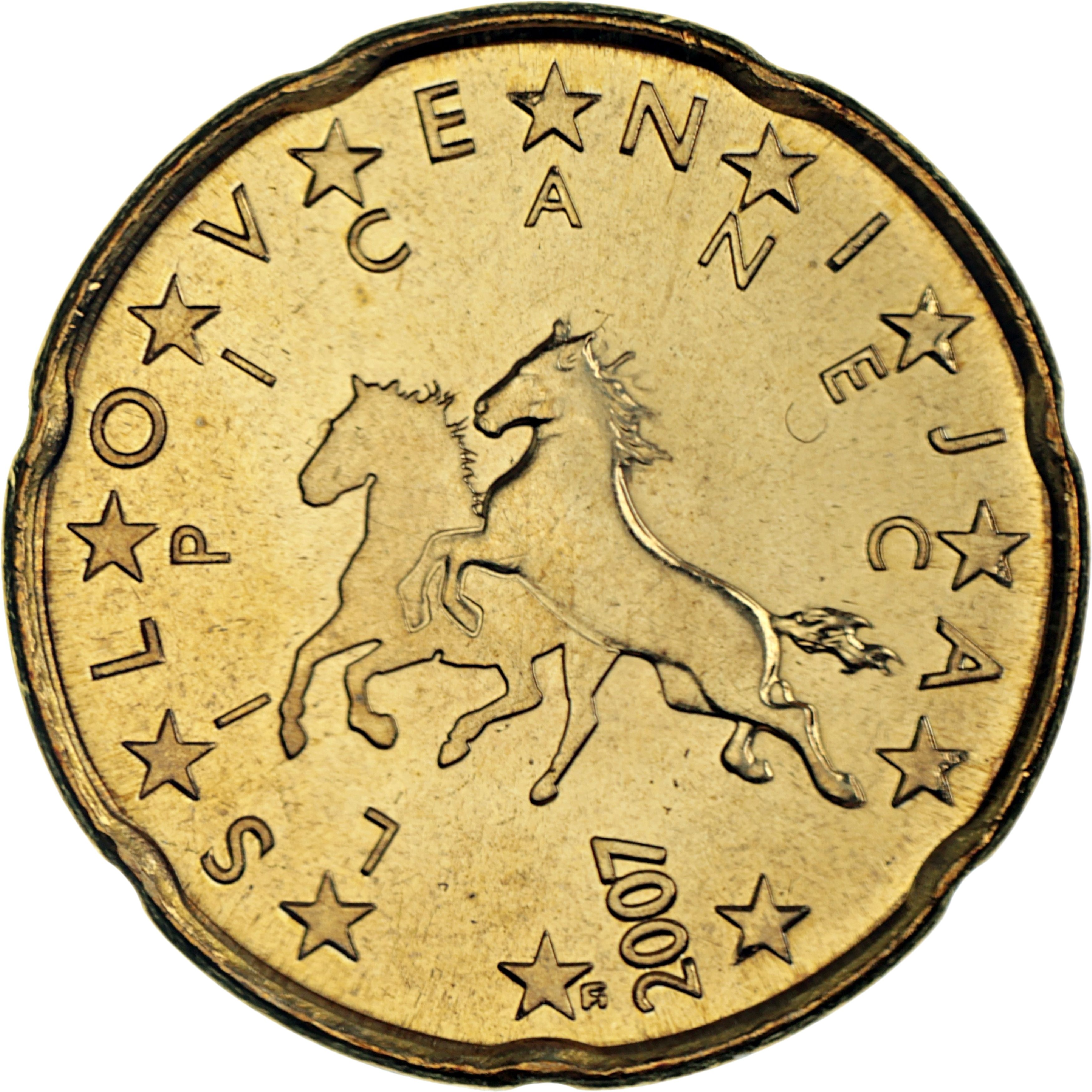 Slovenia 20 cent 2018 — Standard design