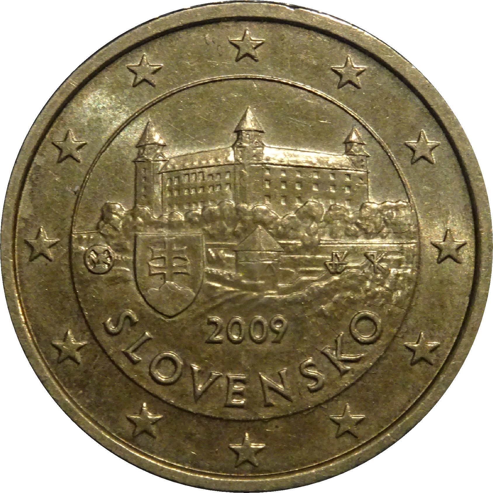 Slovakia 50 cent 2009 — Standard design