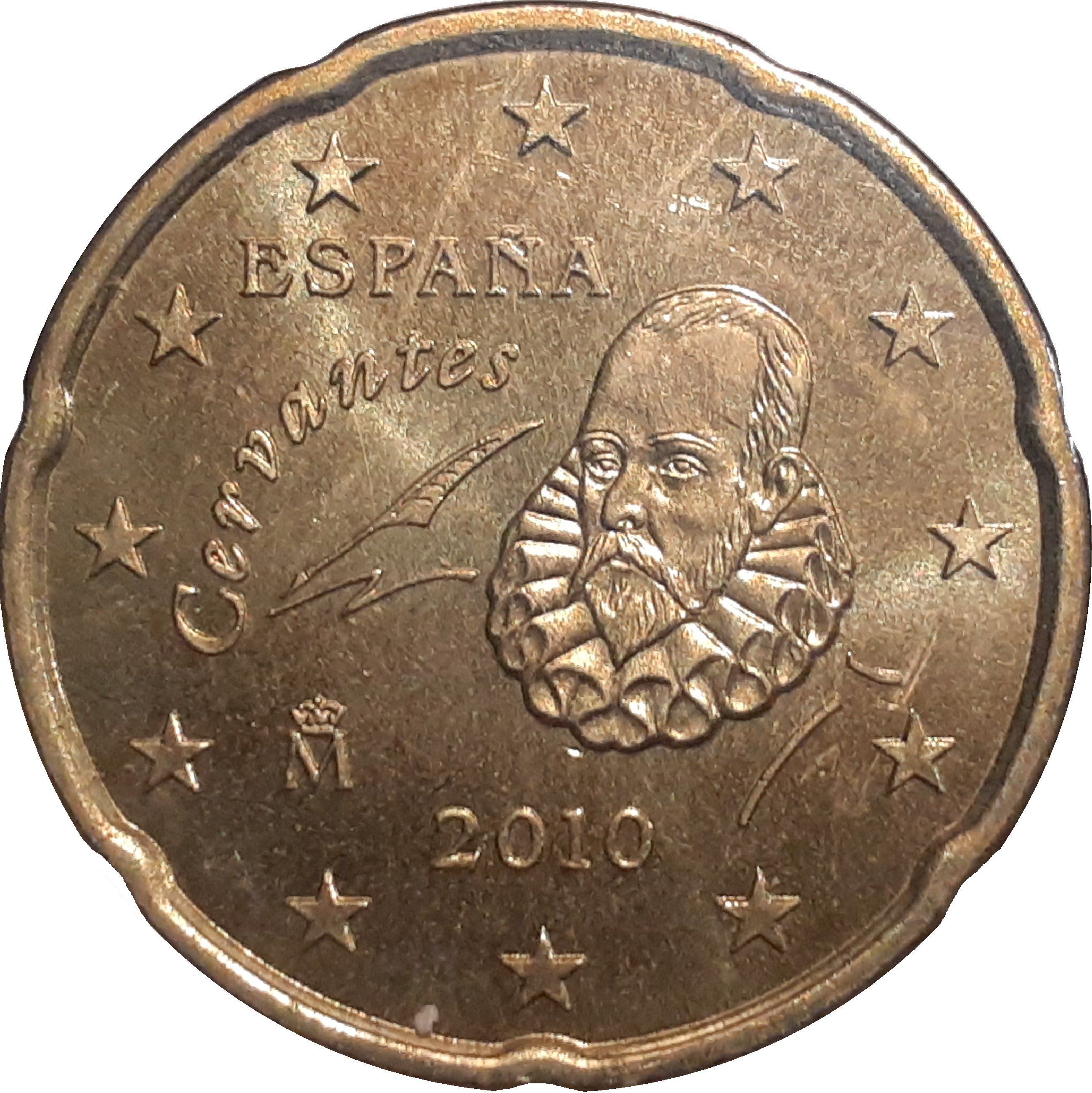 Spain 20 cent 2014 — Standard design