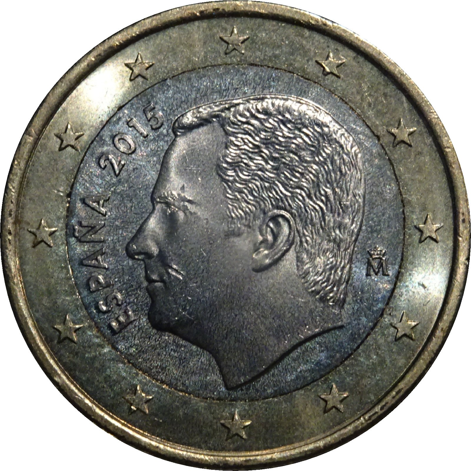 Spain 1 euro 2021 — Standard design